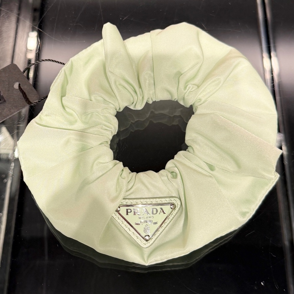 PRADA‎ Chouchou Hair Accessory Nylon 1IF015 Acqua Light Green